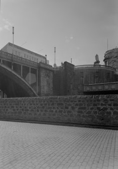 Detail of Union Bridge, Union Street, Aberdeen, over Denburn.