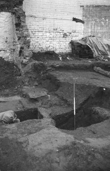 Excavation photograph : fill 11 and 12 etc, section 5 looking north-west, general view.