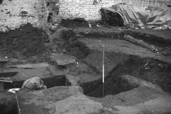 Excavation photograph : fill 11 and 12 etc, section 5 looking north-west, general view.