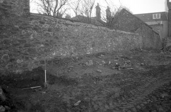 Excavation photograph : trench J - location, looking south-west.