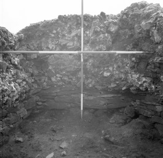 Excavation photograph showing Guardhouse, inner wall
