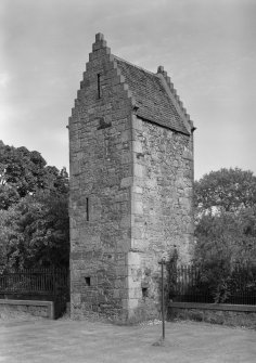 View of the old stair tower of old Ravelston House, Edinburgh, from NW.