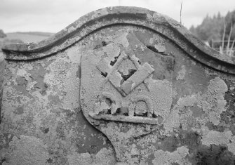 Detail of gravestone commemorating Elizabeth Robertson, 1809, in Chapelton of Fincastle Burial Ground.