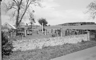 View of Mordington burial ground from SW.