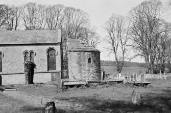 View of Bunkle Old Church and part of Bonkyl and Preston Parish Church from S.