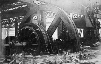 Interior.
View of Pilger Mill Motor and flywheel.