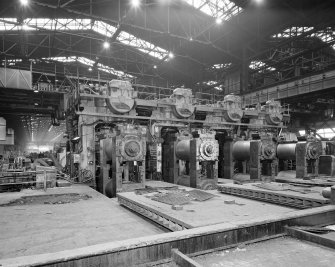 Interior.
View of cold reduction tandem mill.