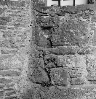 Detail of stonework, Aldbar Castle.