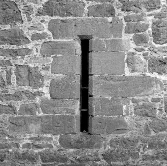 Detail of arrowslit, Aldbar Castle.