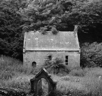 General view of chapel, Aldbar Castle.