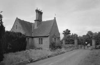 View of East Lodge, Aldbar Castle from S.