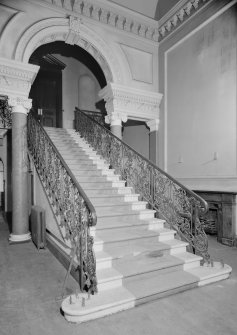 Interior view of Fordell House showing principal staircase.
