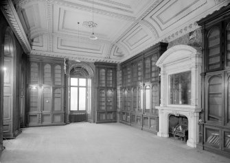 Interior view of Fordell House showing the library.