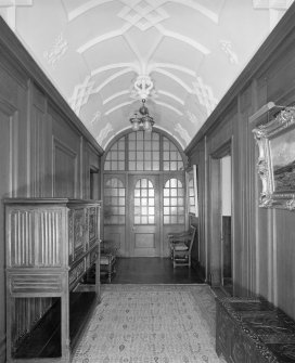 View of cloakroom lobby from South