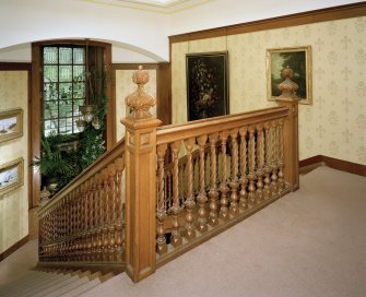 View of stair landing at first floor level from South West