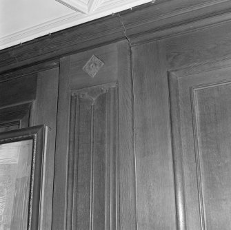 Entrance hall detail of panneling