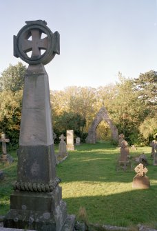 View from SE of graveyard.
