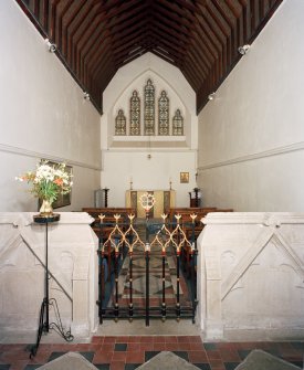 Interior.  College Chapel from W
