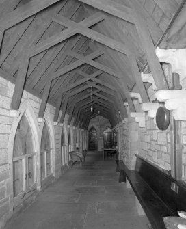 Interior.  View of Cloisters