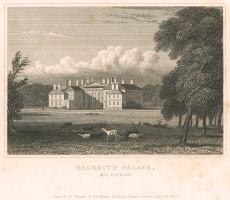 Engraving of Dalkeith House.