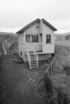 View of signal box, Garve Station, from E.