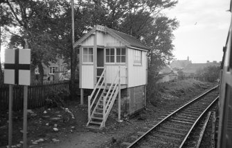 View of south signal box, Brora Station.