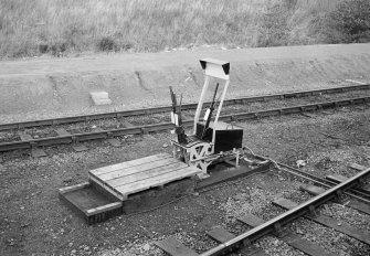 View of point lever mechanism at Geogemas Junction Station.