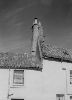 Detail of chimney and roof of house in Haddfoot Wynd, Anstruther Easter.