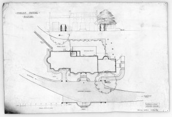 Ashley House
Photographic copy of site plan and sketch front elevation
Insc: 'Ashley House, Ratho', 'Drawing No.7'
Dated: '14 Frederick Street, Edinburgh, April 1920'
Pencil, ink and colourwash
Scale 1":16'