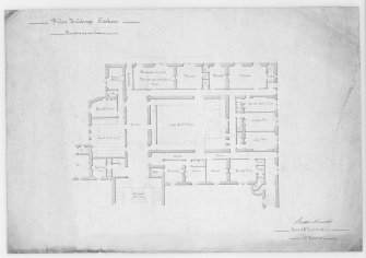 Photographic copy of plan showing new passage.