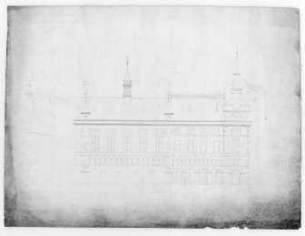 Photographic copy of sketch elevation.