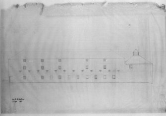 Photographic copy of drawing showing south elevation of Minto House
Ian G Lindsay & Partners.