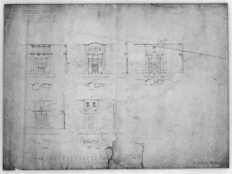 Glasgow, 115 Carmunnock Road, Church of Scotland Manse.
Photographic copy of drawings of mantlepieces.