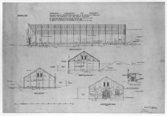 Edinburgh, New Street Gasworks, photographic copy of structural elevation sections and detail of proposed workshop
Alex Masterson, Engineer E and LC Gas Commissioners, 'dep. by Scottish Gas 1980'