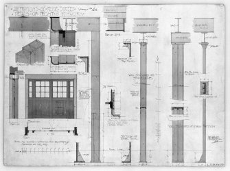 Photographic copy of elevations and sections, inscr. 'Alterations of 66 Rose Street; Details of front and wrought iron work.' 
Unsigned, Public Works Office cc.