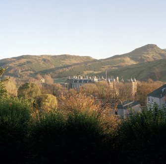 Holyrood Park, Palace and Abbey: general view from Calton burial-ground
