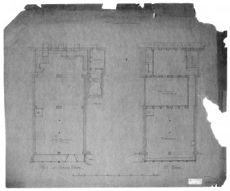 12 and 14 Princes Street, Renton, photographic copy of plan of shop and first floors