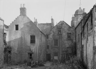 View of rear of 43-49 High Street (odd numbers), Dysart, from NW.
