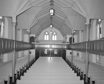 Alloa, Bedford Place, Alloa West Church, interior view from N.