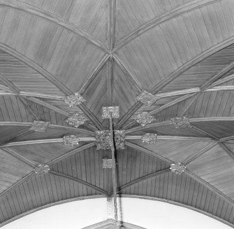 Alloa, Bedford Place, Alloa West Church, interior detail of chancel ceiling.