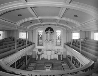 Interior view of Lothian Road Church, from gallery, looking West