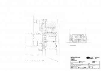 Dunbar, 72 High Street, Black Bull Close: Ground plan and South elevation