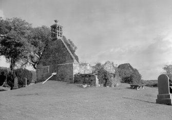 General view of Newburn Old Parish Church and churchyard.