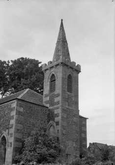 View of steeple, Newburn Parish Church.