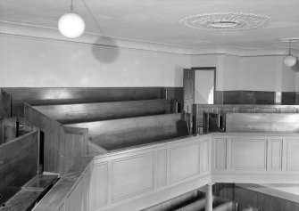 Interior view of Newburn Parish Church showing balcony.