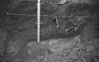 Excavation photograph:
View of trench at excavation in High Street, Arbroath

