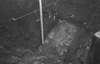 Excavation photograph:
View of trench at excavation in High Street, Arbroath

