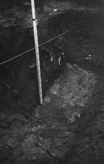 Excavation photograph:
View of trench at excavation in High Street, Arbroath

