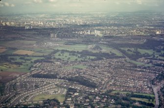Oblique Aerial View from NE of Glasgow, Kessington area.