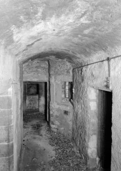 Interior view of Towie Barclay Castle showing basement.